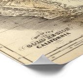 Kaart van Noord-Amerika 2 Poster (Hoek)