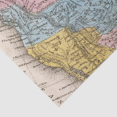 Kaart van Noord-Amerika 2 Tissuepapier (Detail)