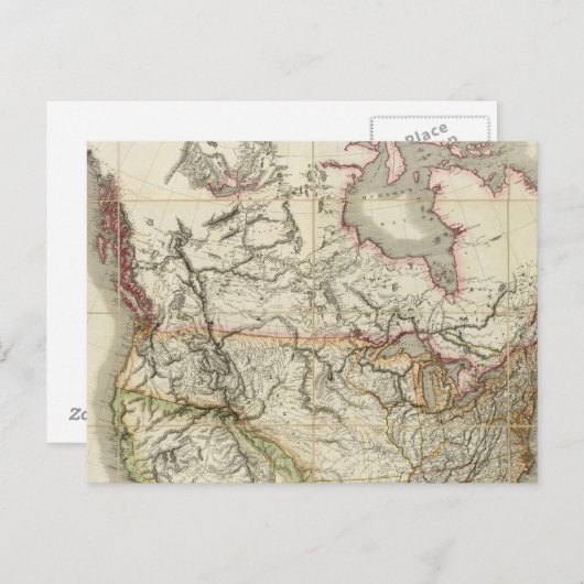 Kaart van Noord-Amerika 4 (Voorkant / Achterkant)