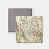 Kaart van Noord-Amerika 4 Magneet (Voorkant / Achterkant)