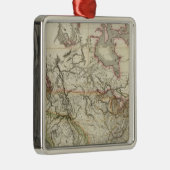 Kaart van Noord-Amerika 4 Metalen Ornament (Rechts)