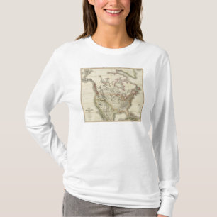 Kaart van Noord-Amerika 4 T-shirt