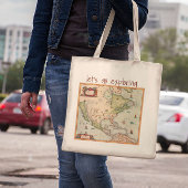  Kaart van Noord-Amerika Laten we gaan verkennen Tote Bag