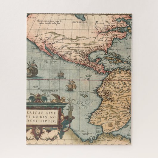  kaart van Noord-Amerika Legpuzzel (Verticaal)