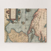  kaart van Noord-Amerika Legpuzzel (Horizontaal)