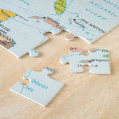 Kaart van Noord-Amerika Legpuzzel (Zijkant)