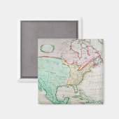 Kaart van Noord-Amerika Magneet (Voorkant / Achterkant)