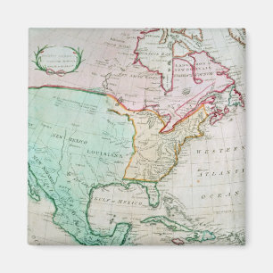 Kaart van Noord-Amerika Magneet