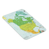 Kaart van Noord-Amerika Magneet (Rechterzijde)