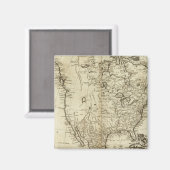 Kaart van Noord-Amerika Magneet (Voorkant / Achterkant)