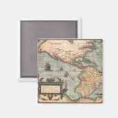 kaart van Noord-Amerika Magneet (Voorkant / Achterkant)