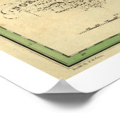 Kaart van Noord-Amerika met D.H. Vance 1826 Poster (Hoek)