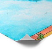 Kaart van Noord-Amerika Poster (Hoek)