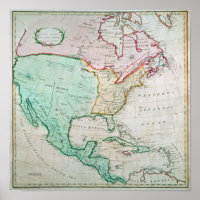 Kaart van Noord-Amerika