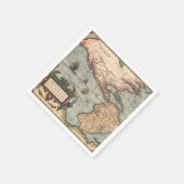 kaart van Noord-Amerika Servet (Hoek)