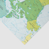 Kaart van Noord-Amerika Tissuepapier (Detail)