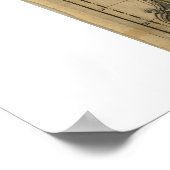 Kaart van Noord-Amerika van 1694 Poster (Hoek)