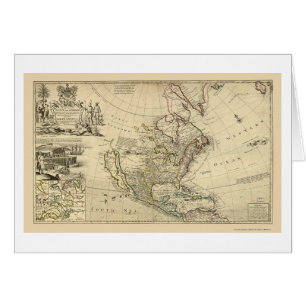 Kaart van Noord-Amerika van Herman Moll 1715