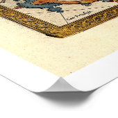 Kaart van Noord-Azië door Abraham Ortelius 1603 Poster (Hoek)