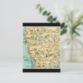 kaart van Noord-Californië (Staand voorkant)