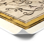  kaart van Noord- en Zuid-Amerika 1700 Poster (Hoek)