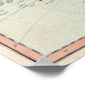  kaart van Noord- en Zuid-Amerika 1806 Poster (Hoek)