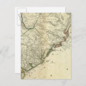 Kaart van Noord- en Zuid-Carolina (Voorkant / Achterkant)