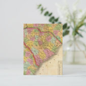 Kaart van Noord- en Zuid-Carolina en Georgië (Staand voorkant)