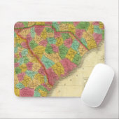 Kaart van Noord- en Zuid-Carolina en Georgië Muismat (Met muis)