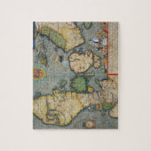 Kaart van Noord-Europa, van 'Civitates Orbis Terr' Legpuzzel (Verticaal)