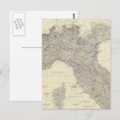  kaart van Noord-Italië (1861) (Voorkant / Achterkant)