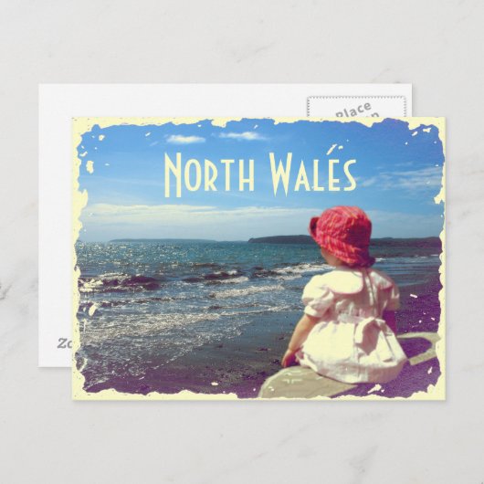 Kaart van Noord-Wales (Voorkant / Achterkant)