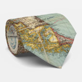  kaart van Noord-Zuid-Amerika (1914) Stropdas (Opgerold)