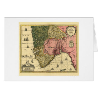 Kaart van Noorwegen door Jan Jansson 1650