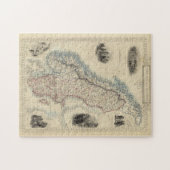  kaart van Noorwegen en Zweden (1851) Legpuzzel (Horizontaal)