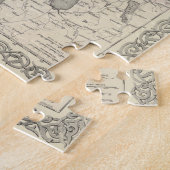  kaart van Noorwegen en Zweden (1856) Legpuzzel (Zijkant)