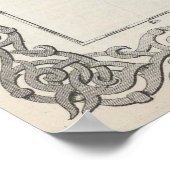  kaart van Noorwegen en Zweden (1865) Poster (Hoek)