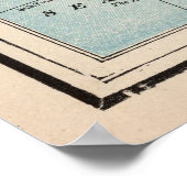  kaart van Noorwegen en Zweden (1893) Poster (Hoek)