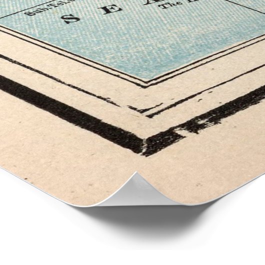  kaart van Noorwegen en Zweden (1893) Poster (Hoek)