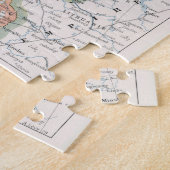  kaart van Noorwegen en Zweden (1900) Legpuzzel (Zijkant)