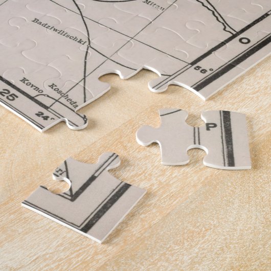  kaart van Noorwegen en Zweden (1912) Legpuzzel (Zijkant)