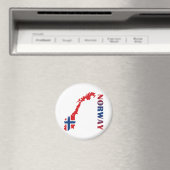 Kaart van Noorwegen Magneet (Insitu (Vaatwasser))