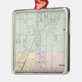 Kaart van Normaal, Bloomington Metalen Ornament (Links)