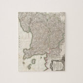  kaart van Normandië (1771) Legpuzzel (Verticaal)