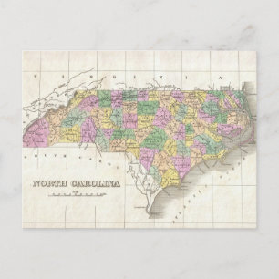 kaart van North Carolina (1827)
