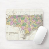  kaart van North Carolina (1827) Muismat (Met muis)