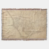  kaart van North Carolina (1862) Deken (Voorkant)