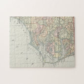  kaart van North Carolina (1891) Legpuzzel (Horizontaal)