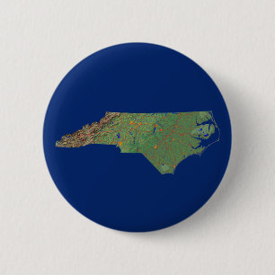 Kaart van North Carolina Button