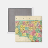 Kaart van North Carolina Magneet (Voorkant / Achterkant)